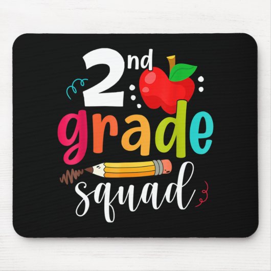 小学2年生おもしろい新学期小学2年生 マウスパッド (正面)