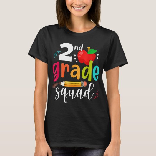 小学2年生おもしろい新学期小学2年生 Tシャツ (正面)