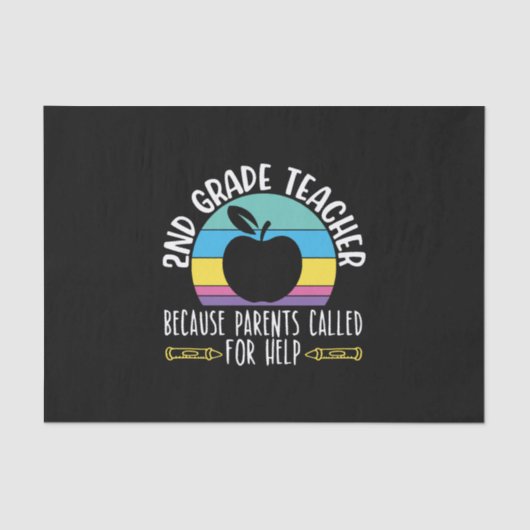 小学2年生が大好きな2年生の先生シャツ 薄葉紙 (正面)