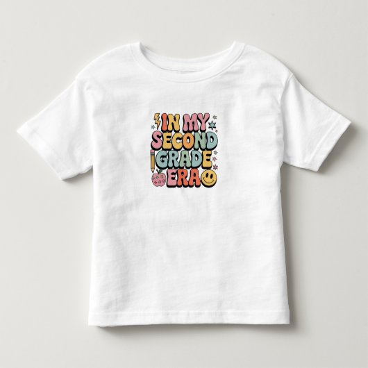 小学2年生の時代に戻ってきたわ 2年生担任 トドラーTシャツ (正面)