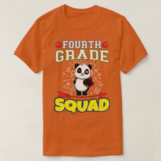 小学4年おもしろい分小学校 Tシャツ (デザイン正面)