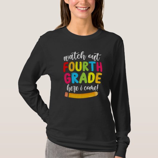 小学4年生かわいい女来の子の子たち Tシャツ (正面)