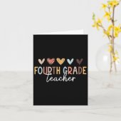 小学4年生の担任の先生、学校初日のバックトゥスクール カード (黄色い花)