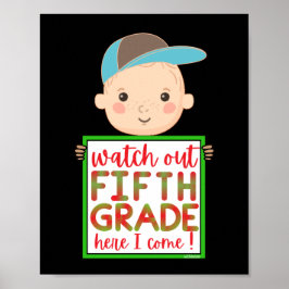 小学5年生を見てかわいい来よおもしろい ポスター