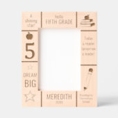 小学5年生フォトフォトカスタム レーザー彫刻フレーム (正面)