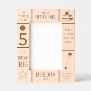 小学5年生フォトフォトカスタム レーザー彫刻フレーム