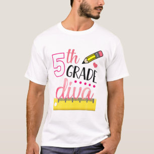 小学5年生Divaかわいい女子高生の初日 Tシャツ