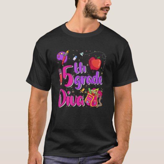 小学5年生Diva女子校服の初日 Tシャツ (正面)