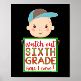 小学6年生が可愛来いおもしろい ポスター