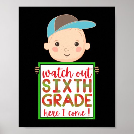 小学6年生が可愛来いおもしろい ポスター (正面)