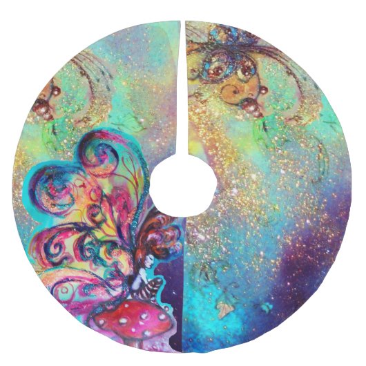 小小妖精や小人 ブラッシュドポリエステルツリースカート (正面)