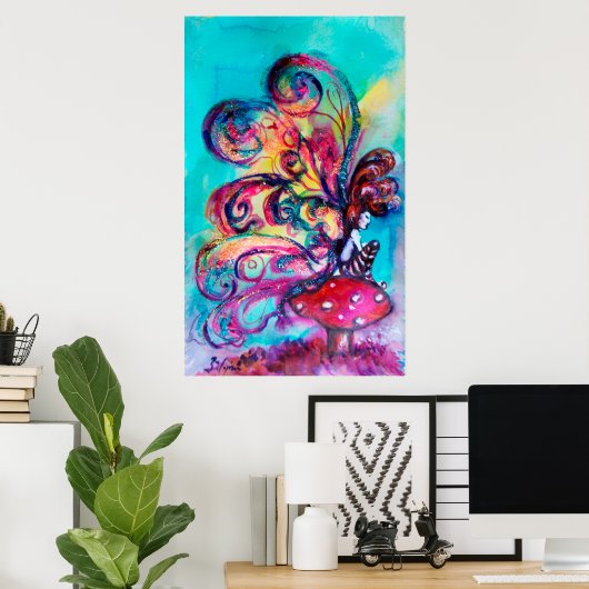 小小妖精や小人 ポスター (ホームオフィス)