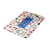 小少年警察官パターン子供バスルーム バスマット (アングル)