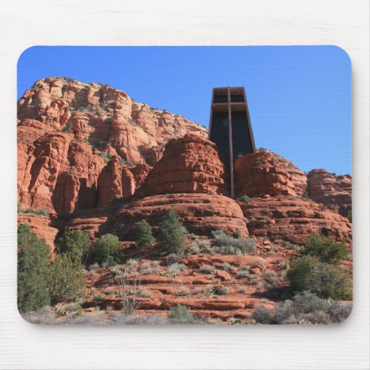 小尖塔で造られる マウスパッド (正面)