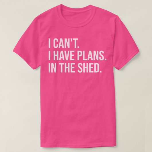 小屋に予定が入ってない Tシャツ (デザイン正面)