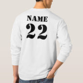 小屋のステンシル Tシャツ (裏面)