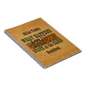 小屋のパーソナライズなゲストブックで起こります ノートブック (右側)