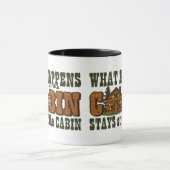 小屋のマグで起こります マグカップ (中央)