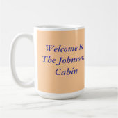 小屋のマグ(個人化して下さい) コーヒーマグカップ (左)