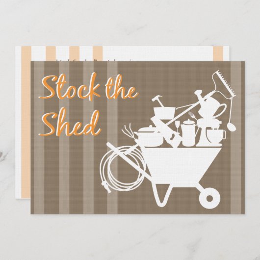 小屋を保管する | ウェディングシャワー招待状 招待状 (正面/裏面)