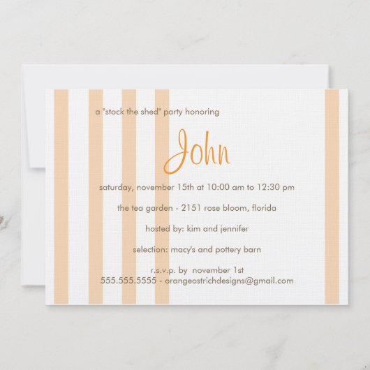 小屋を保管する | ウェディングシャワー招待状 招待状 (裏面)