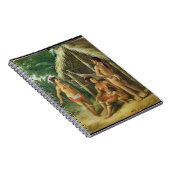 小屋、c.17の外のリーワード諸島のカリブ族家族 ノートブック (右側)