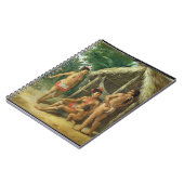 小屋、c.17の外のリーワード諸島のカリブ族家族 ノートブック (左側)