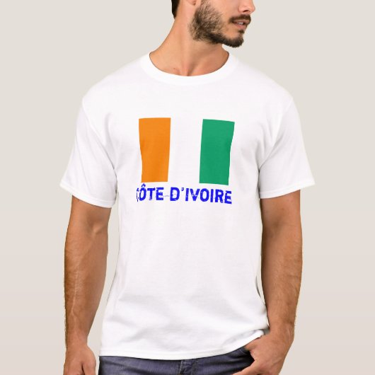 小屋D'IVOIRE*-の旗のTシャツ(カスタマイズ可能な) Tシャツ (正面)