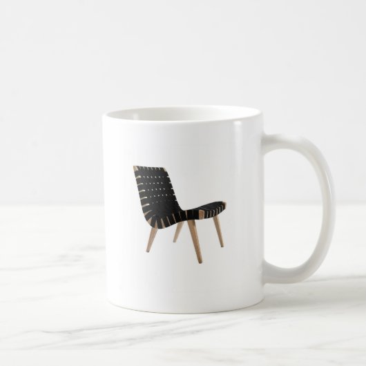 小山の世紀半ばのモダンな革紐の椅子によるイェンスRISOM コーヒーマグカップ (右)