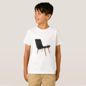 小山の世紀半ばのモダンな革紐の椅子によるイェンスRISOM Tシャツ (正面フル)