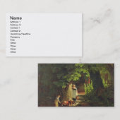 小川による子供、c.1822 (パネルの油) 名刺 (正面/裏面)