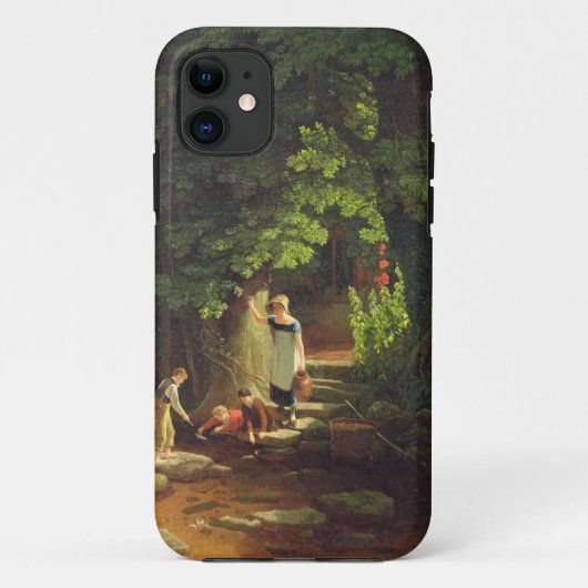 小川による子供、c.1822 (パネルの油) Case-Mate iPhoneケース (裏面)