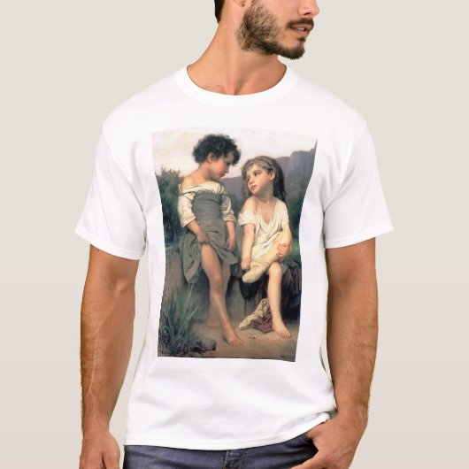 小川のほとりで ブーグロー Tシャツ (正面)
