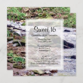 小川の上で 招待状 (正面/裏面)