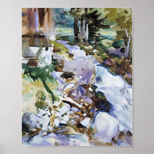 小川の流れ（1904年～1911年頃） ポスター (正面)