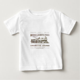 小川の蒸気機関車は1890年を働かせます ベビーTシャツ