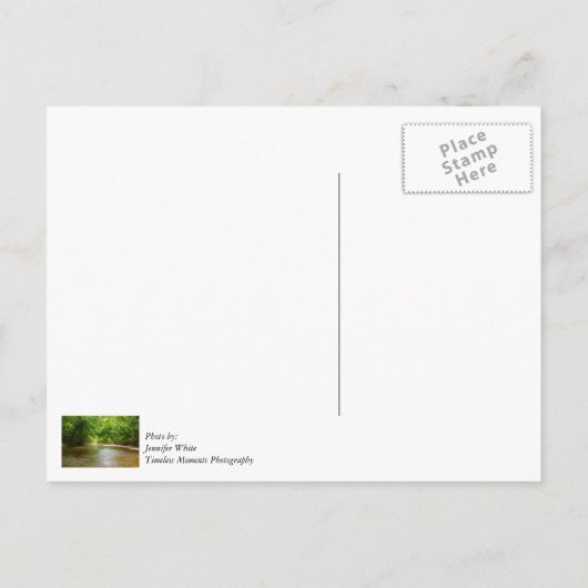 小川を遡る ポストカード (裏面)