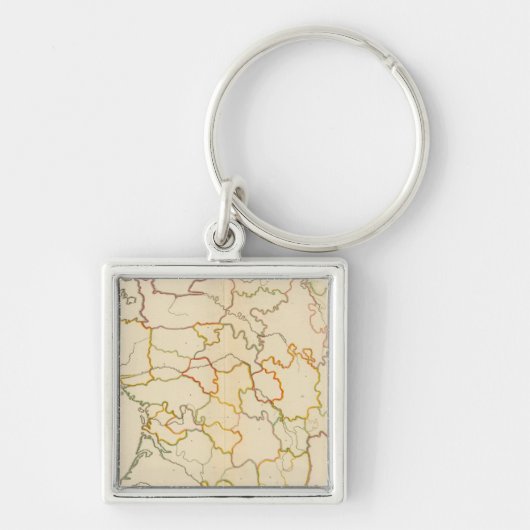 小川フランスのの輪郭 キーホルダー (正面)