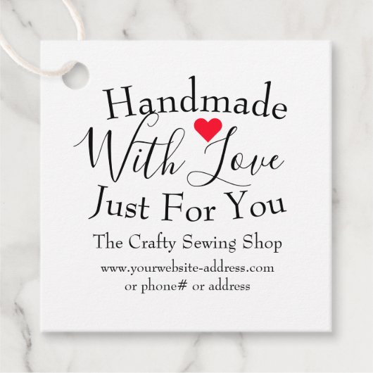 小工芸品を愛して手作り フェイバータグ (正面)