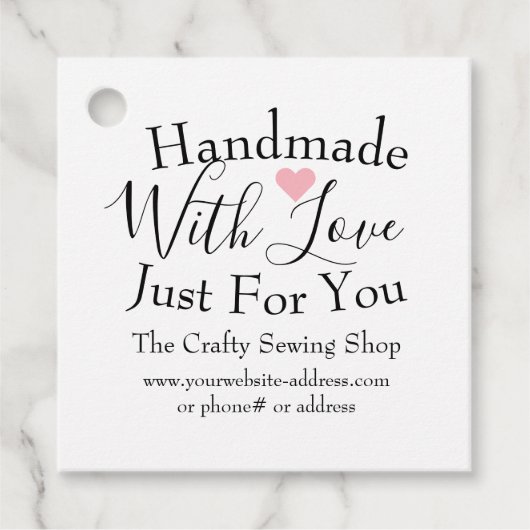 小工芸品を愛して手作り フェイバータグ (正面)