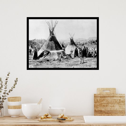 小庄西インディアンとスキンティピス1884 ポスター (キッチン)