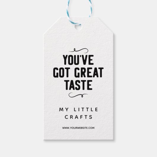 小得商素晴らしを味わう ギフトタグ (正面)