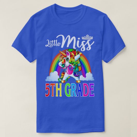 小恋しく思5年生ユニコーン学校初日 Tシャツ (デザイン正面)