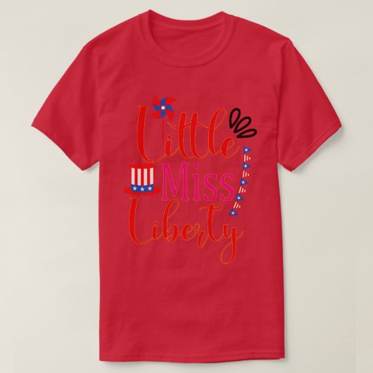小恋しく思liberty usa 7月4日 tシャツ (デザイン正面)