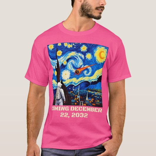 小惑星おもしろい2032 Yr4小惑星2024 Yr4キッズメン Tシャツ (正面)