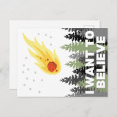 小惑星はがき信じが欲しい ポストカード (正面/裏面)