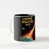 小惑星インパクト宇宙災害2032 ツートーンマグカップ (正面左)