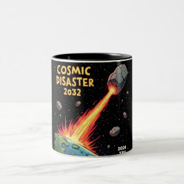 小惑星インパクト宇宙災害2032 ツートーンマグカップ