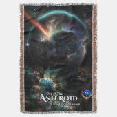 小惑星サイエンスフィクションフラクタル芸術の日 スローブランケット (正面縦)