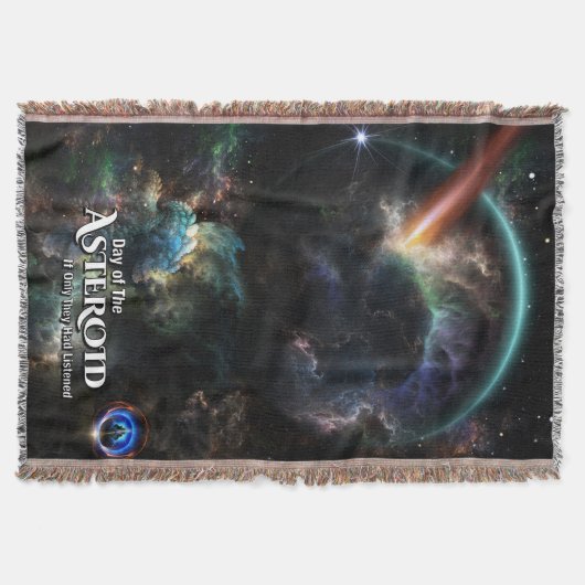 小惑星サイエンスフィクションフラクタル芸術の日 スローブランケット (正面)